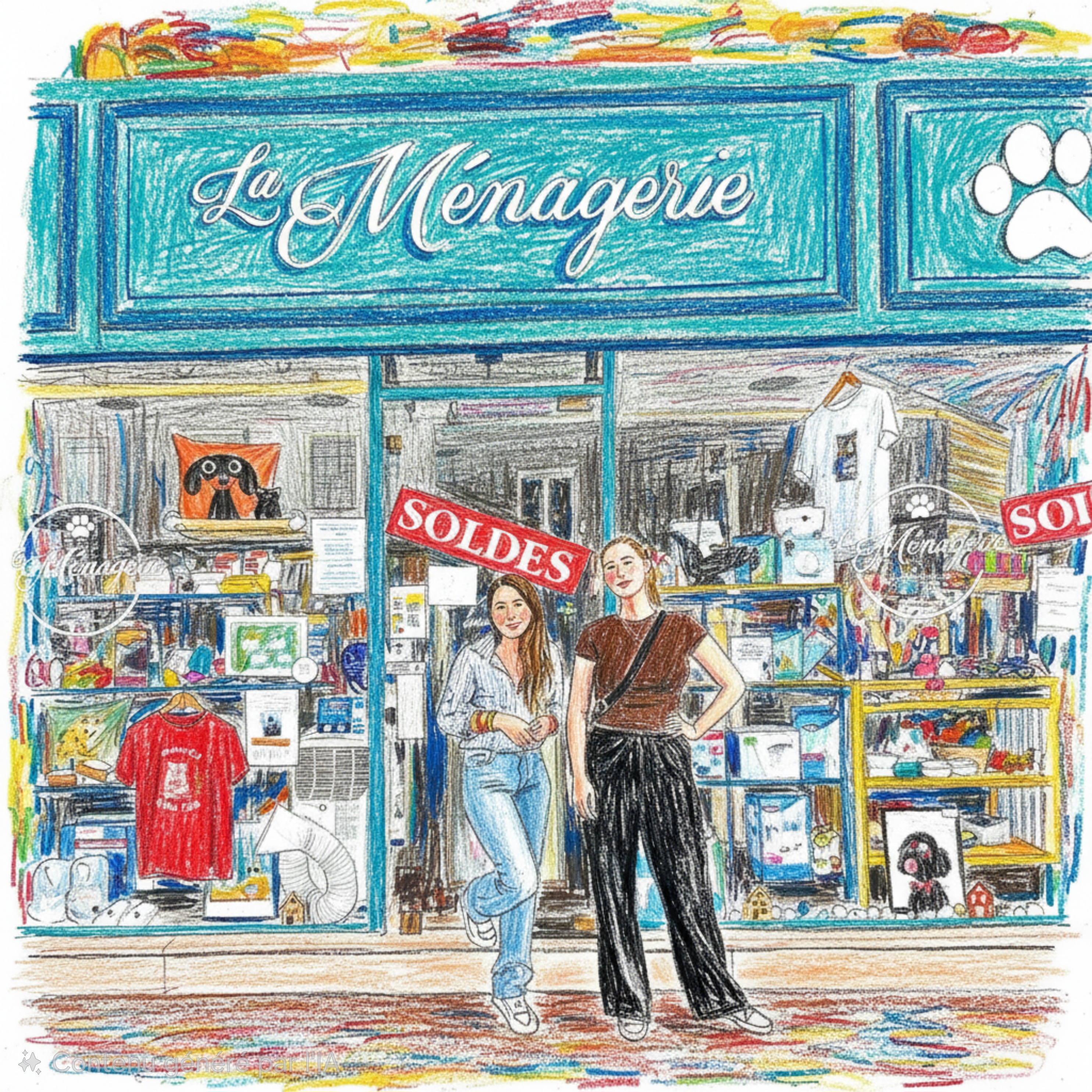 Alexandra et Olivia devant La Ménagerie Saint Maur